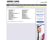 Tablet Screenshot of gameslinks.com